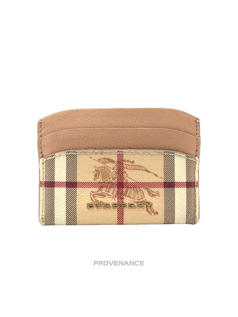🔴 Burberry Card Holder Wallet - Nova Check Beige Multicolour